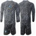 Maillot de foot Brésil Gardien Extérieur vêtements enfant Copa America 2024 Manches Longues (+ pantalon court)